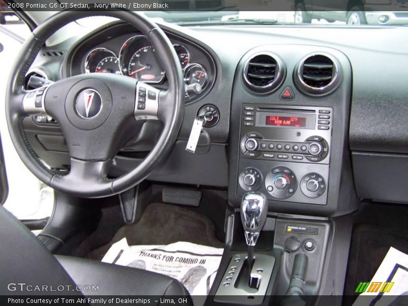 Ivory White / Ebony Black 2008 Pontiac G6 GT Sedan
