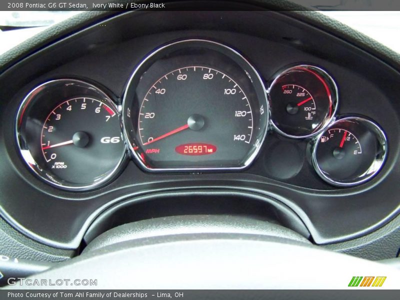 Ivory White / Ebony Black 2008 Pontiac G6 GT Sedan