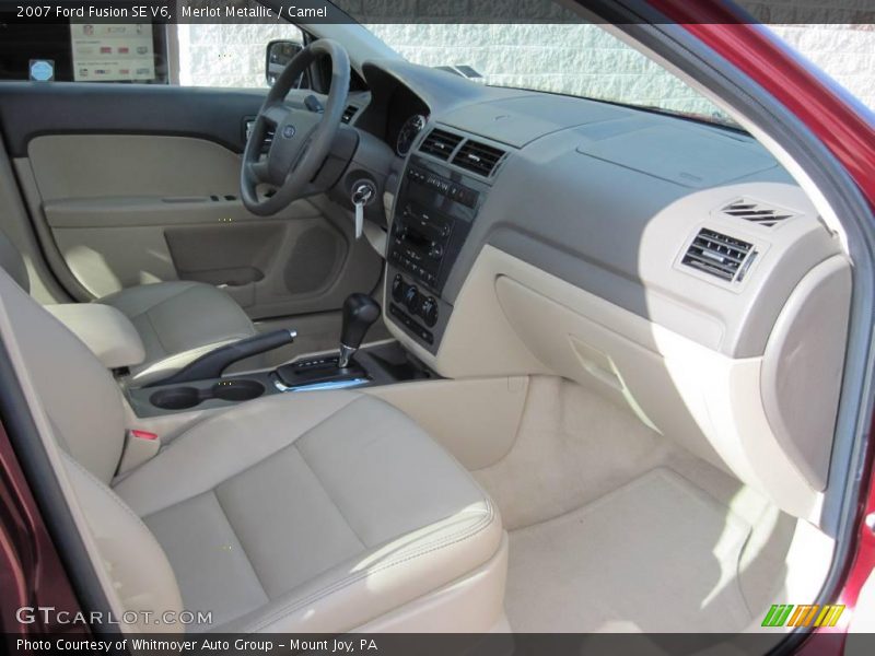 Merlot Metallic / Camel 2007 Ford Fusion SE V6