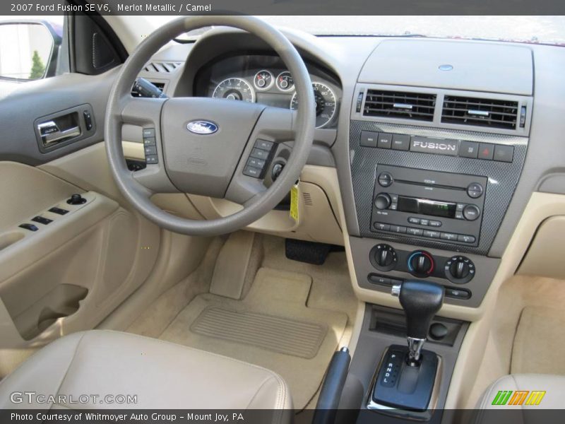 Merlot Metallic / Camel 2007 Ford Fusion SE V6