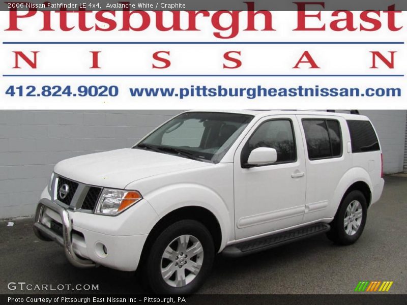 Avalanche White / Graphite 2006 Nissan Pathfinder LE 4x4