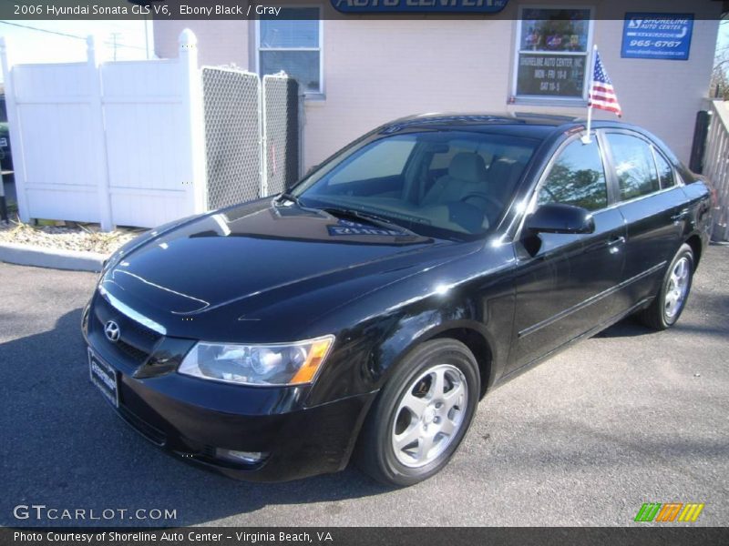 Ebony Black / Gray 2006 Hyundai Sonata GLS V6