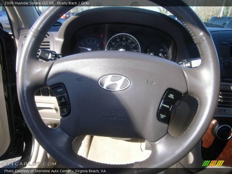 Ebony Black / Gray 2006 Hyundai Sonata GLS V6