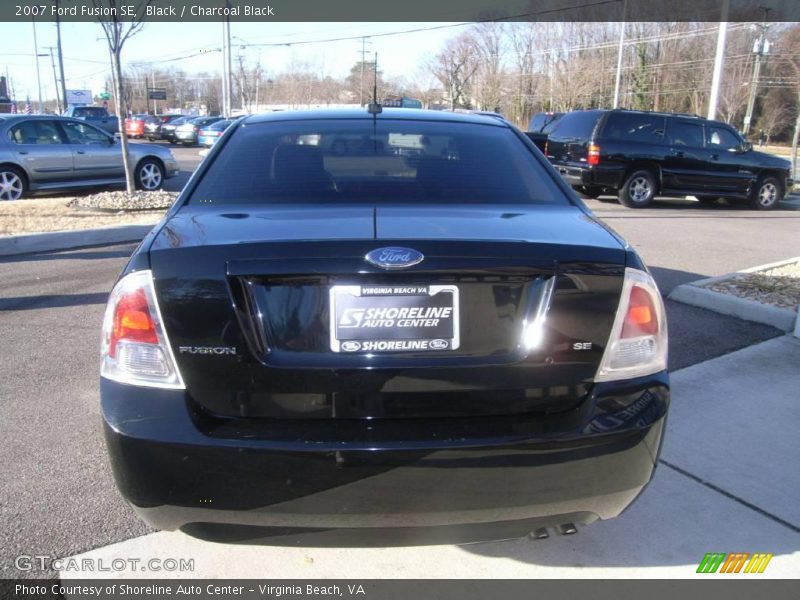 Black / Charcoal Black 2007 Ford Fusion SE