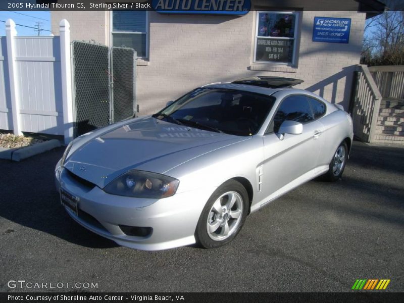 Sterling Silver / Black 2005 Hyundai Tiburon GS