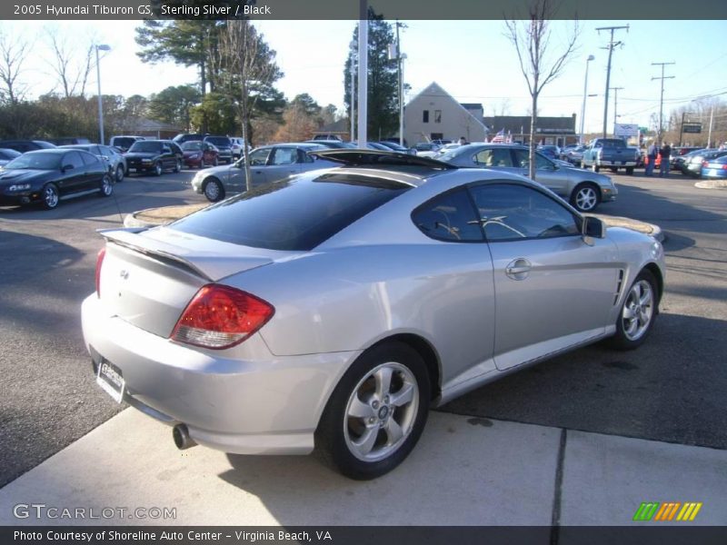 Sterling Silver / Black 2005 Hyundai Tiburon GS