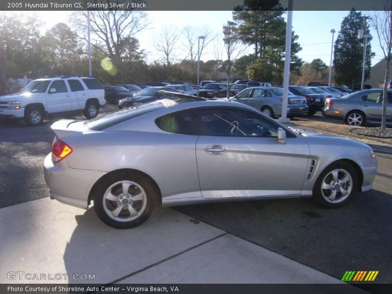 Sterling Silver / Black 2005 Hyundai Tiburon GS