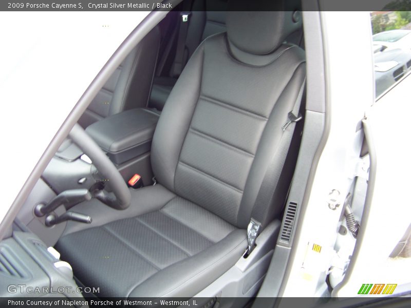 Crystal Silver Metallic / Black 2009 Porsche Cayenne S
