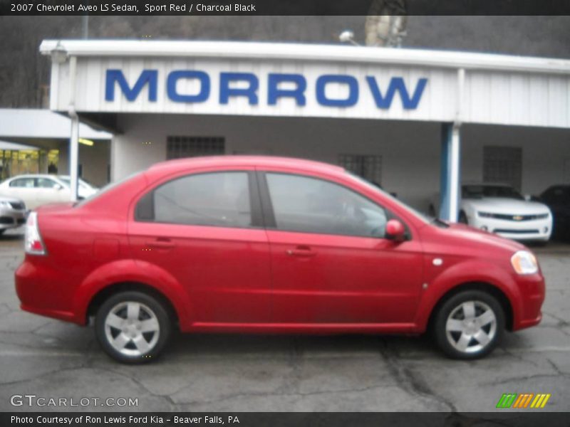 Sport Red / Charcoal Black 2007 Chevrolet Aveo LS Sedan