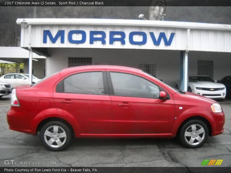 Sport Red / Charcoal Black 2007 Chevrolet Aveo LS Sedan