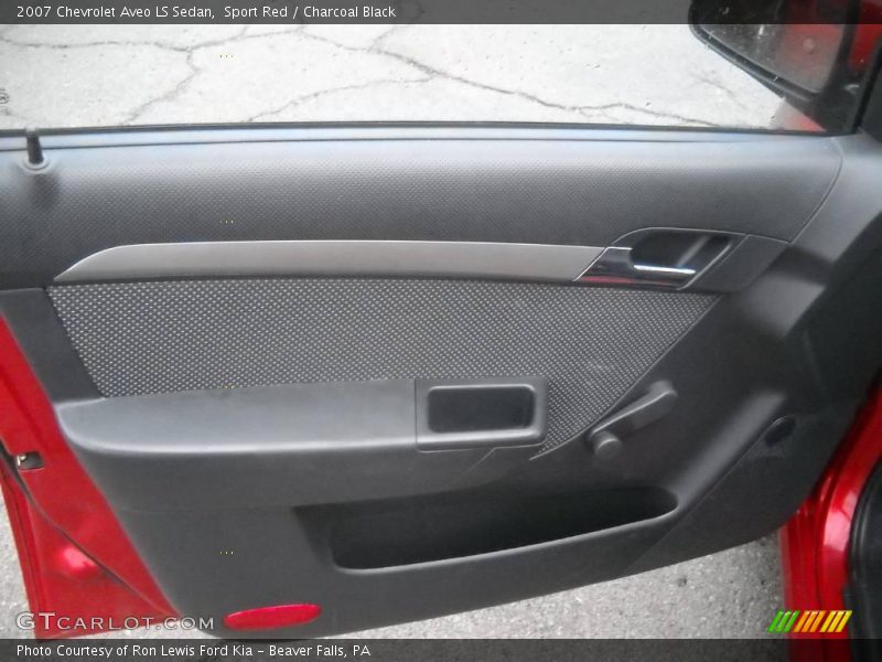 Sport Red / Charcoal Black 2007 Chevrolet Aveo LS Sedan