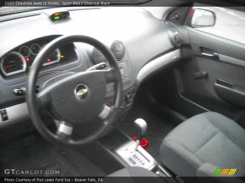 Sport Red / Charcoal Black 2007 Chevrolet Aveo LS Sedan