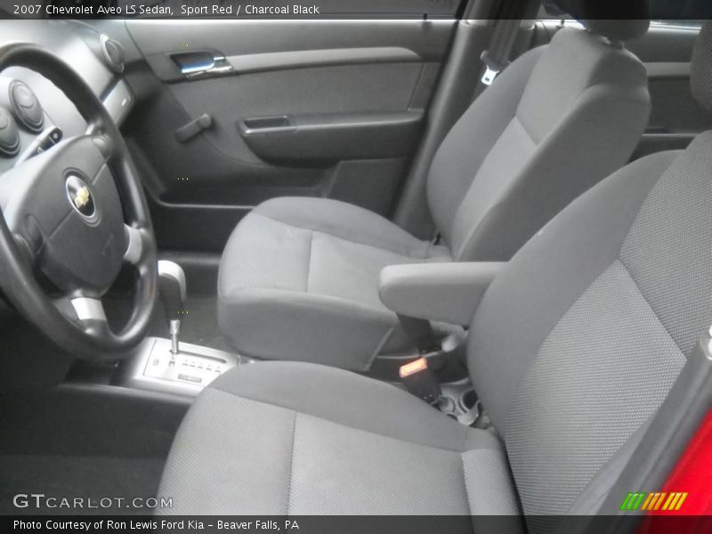 Sport Red / Charcoal Black 2007 Chevrolet Aveo LS Sedan