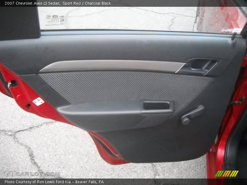 Sport Red / Charcoal Black 2007 Chevrolet Aveo LS Sedan