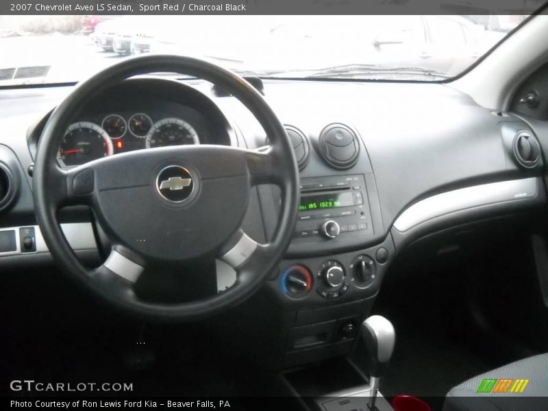 Sport Red / Charcoal Black 2007 Chevrolet Aveo LS Sedan