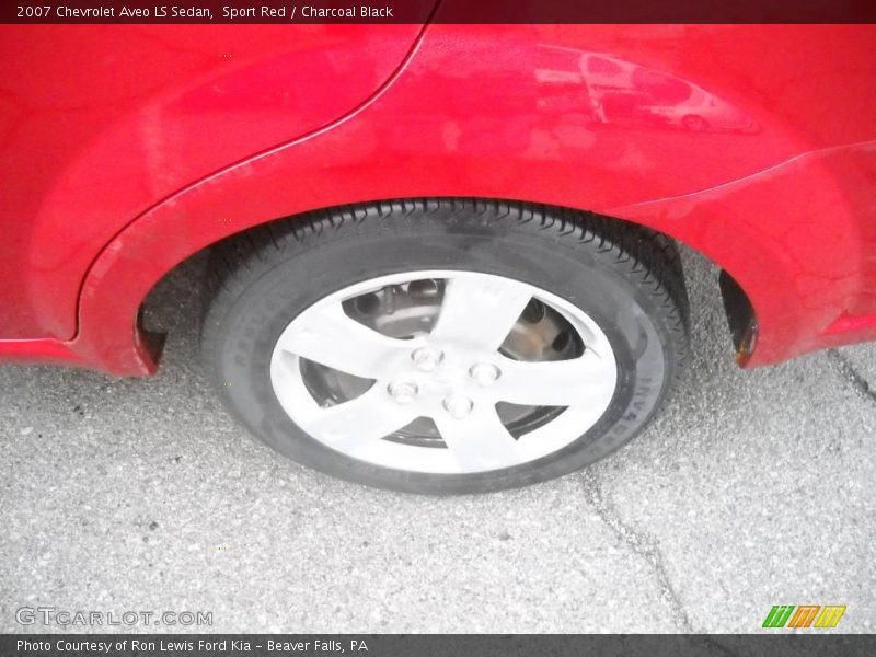 Sport Red / Charcoal Black 2007 Chevrolet Aveo LS Sedan