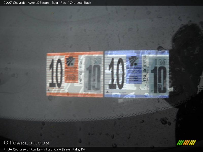 Sport Red / Charcoal Black 2007 Chevrolet Aveo LS Sedan