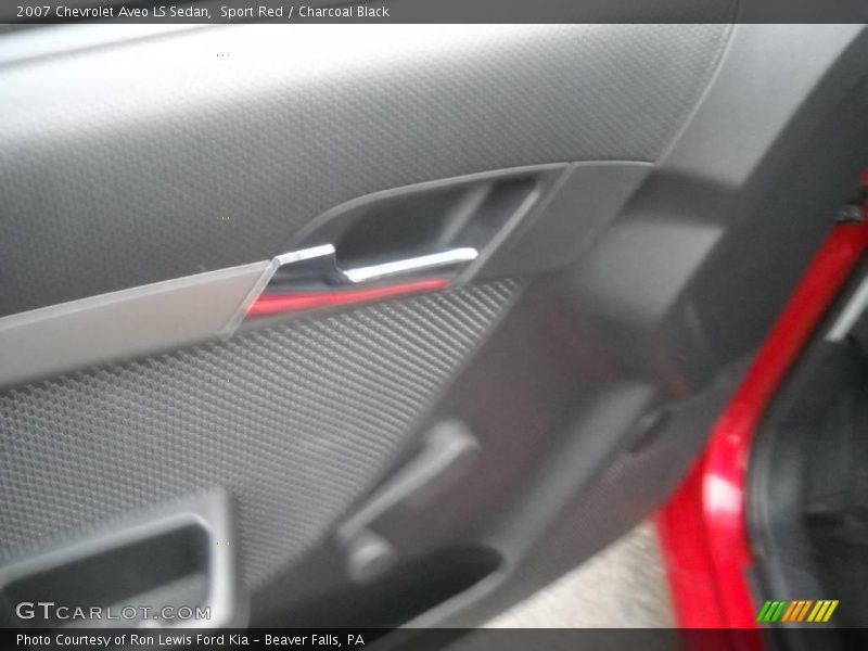 Sport Red / Charcoal Black 2007 Chevrolet Aveo LS Sedan