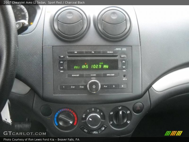 Sport Red / Charcoal Black 2007 Chevrolet Aveo LS Sedan