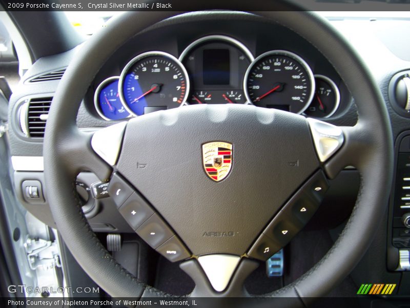 Crystal Silver Metallic / Black 2009 Porsche Cayenne S
