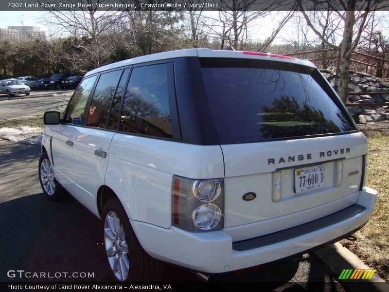 Chawton White / Ivory/Black 2007 Land Rover Range Rover Supercharged