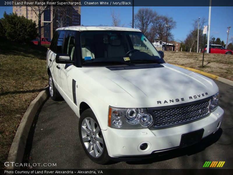 Chawton White / Ivory/Black 2007 Land Rover Range Rover Supercharged