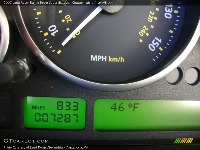 Chawton White / Ivory/Black 2007 Land Rover Range Rover Supercharged