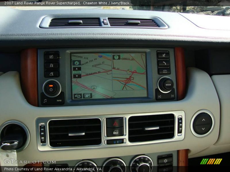 Chawton White / Ivory/Black 2007 Land Rover Range Rover Supercharged