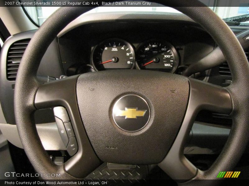 Black / Dark Titanium Gray 2007 Chevrolet Silverado 1500 LS Regular Cab 4x4