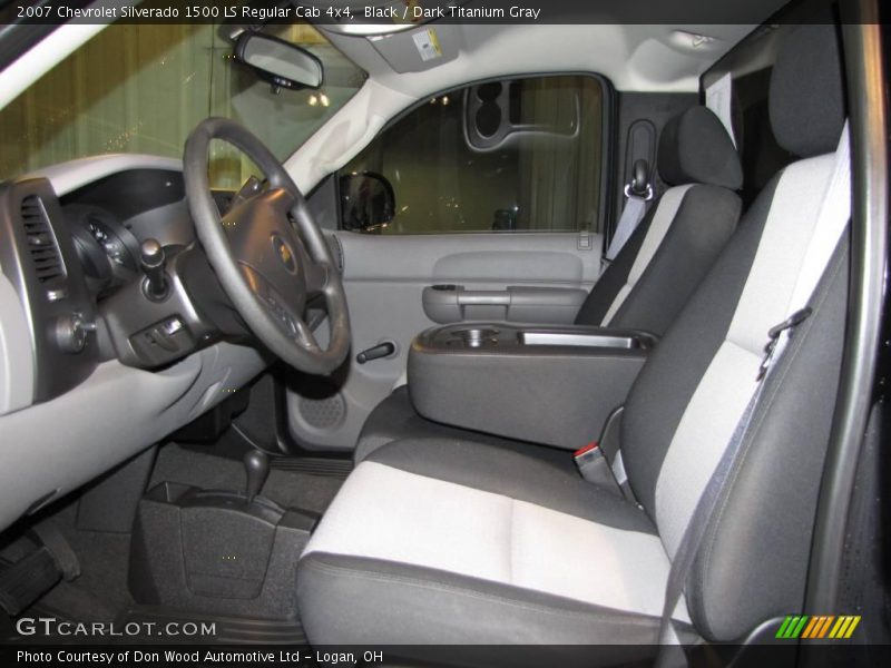 Black / Dark Titanium Gray 2007 Chevrolet Silverado 1500 LS Regular Cab 4x4