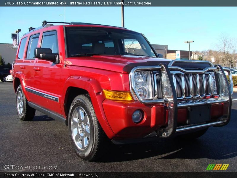 Inferno Red Pearl / Dark Khaki/Light Graystone 2006 Jeep Commander Limited 4x4