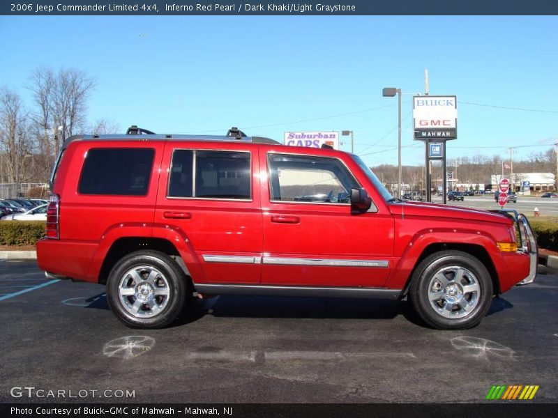 Inferno Red Pearl / Dark Khaki/Light Graystone 2006 Jeep Commander Limited 4x4