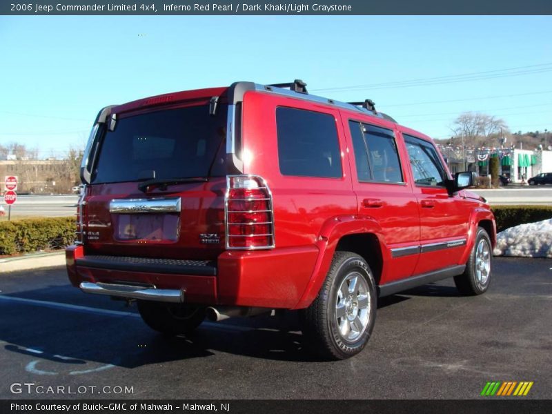 Inferno Red Pearl / Dark Khaki/Light Graystone 2006 Jeep Commander Limited 4x4