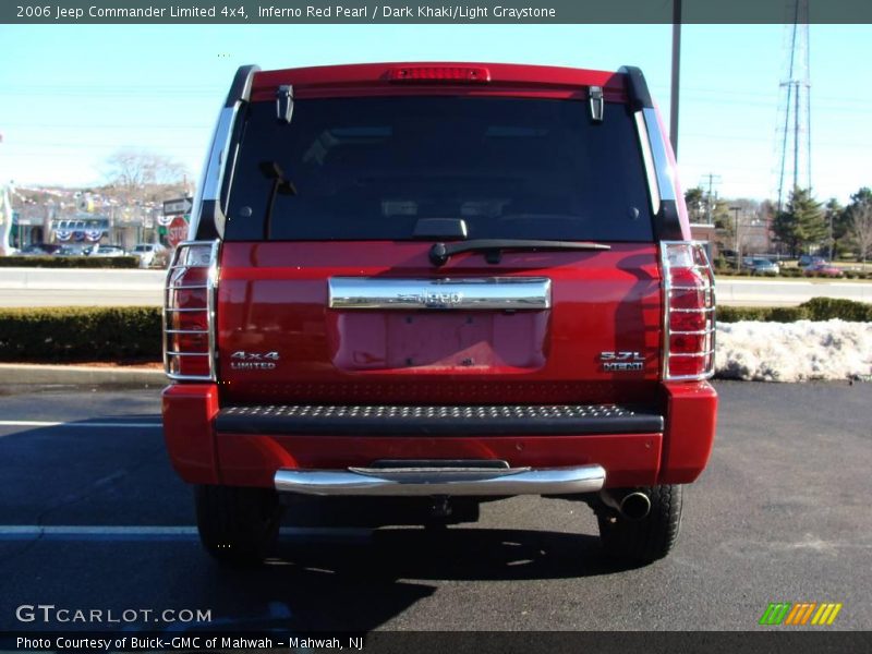 Inferno Red Pearl / Dark Khaki/Light Graystone 2006 Jeep Commander Limited 4x4