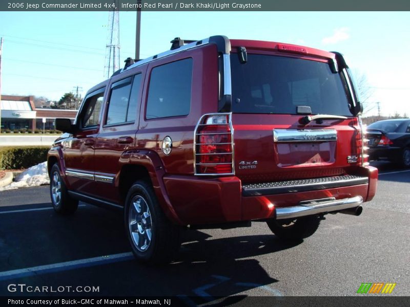 Inferno Red Pearl / Dark Khaki/Light Graystone 2006 Jeep Commander Limited 4x4
