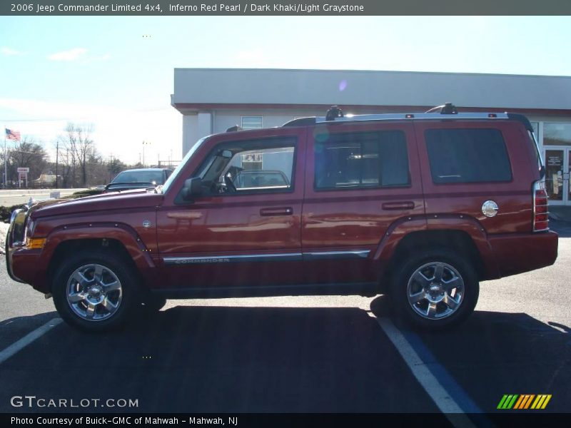 Inferno Red Pearl / Dark Khaki/Light Graystone 2006 Jeep Commander Limited 4x4