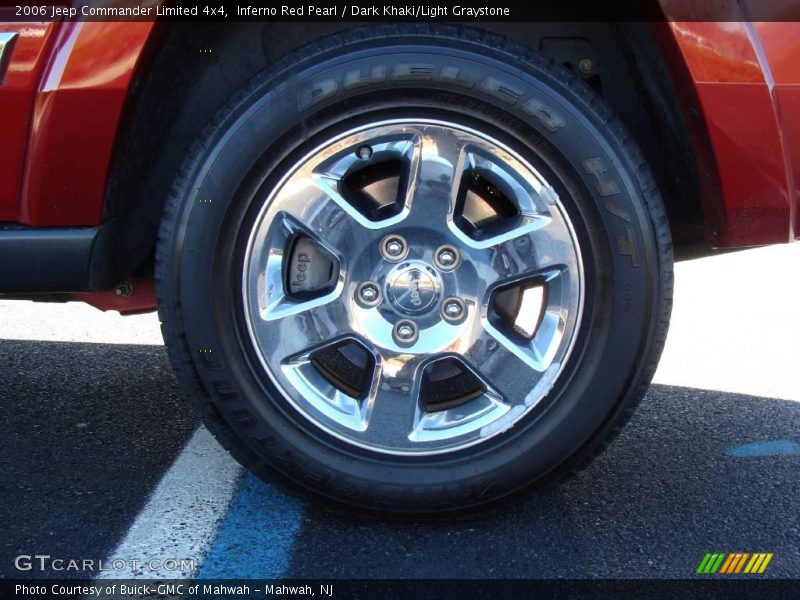 Inferno Red Pearl / Dark Khaki/Light Graystone 2006 Jeep Commander Limited 4x4