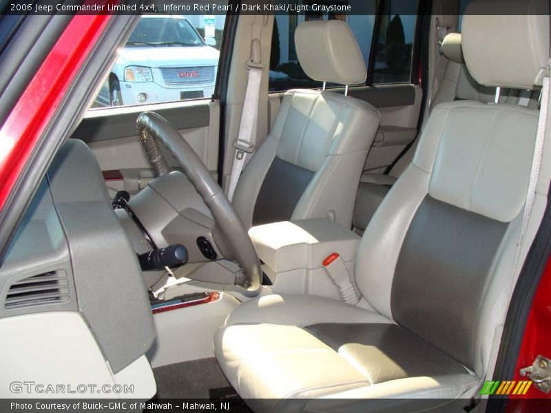 Inferno Red Pearl / Dark Khaki/Light Graystone 2006 Jeep Commander Limited 4x4