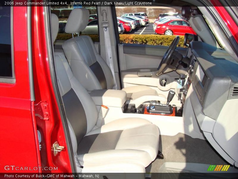 Inferno Red Pearl / Dark Khaki/Light Graystone 2006 Jeep Commander Limited 4x4