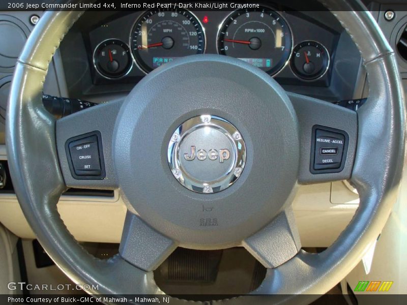 Inferno Red Pearl / Dark Khaki/Light Graystone 2006 Jeep Commander Limited 4x4