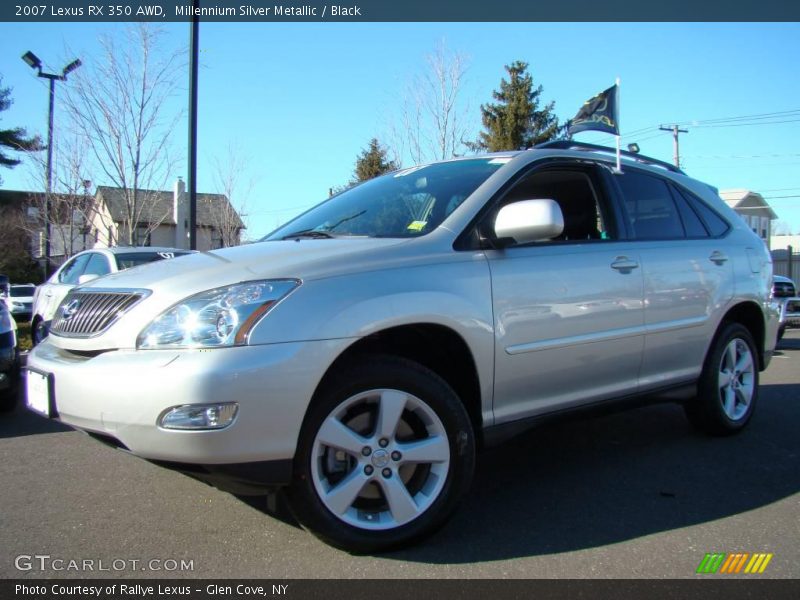 Millennium Silver Metallic / Black 2007 Lexus RX 350 AWD