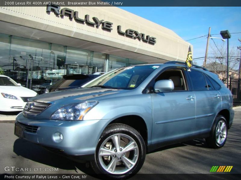 Breakwater Blue Metallic / Ivory 2008 Lexus RX 400h AWD Hybrid