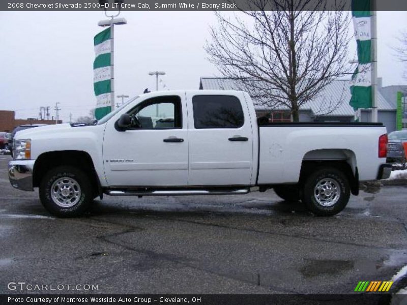 Summit White / Ebony Black 2008 Chevrolet Silverado 2500HD LT Crew Cab