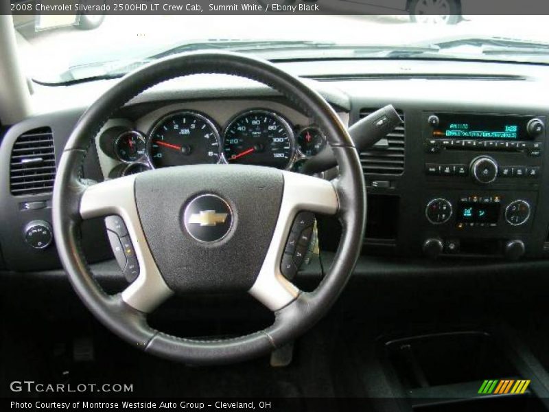 Summit White / Ebony Black 2008 Chevrolet Silverado 2500HD LT Crew Cab
