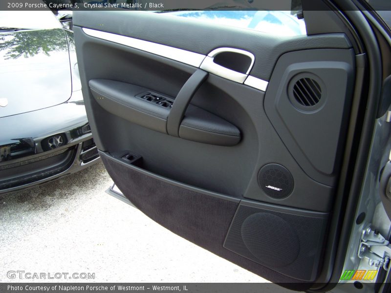 Crystal Silver Metallic / Black 2009 Porsche Cayenne S