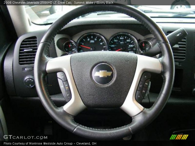 Summit White / Ebony Black 2008 Chevrolet Silverado 2500HD LT Crew Cab