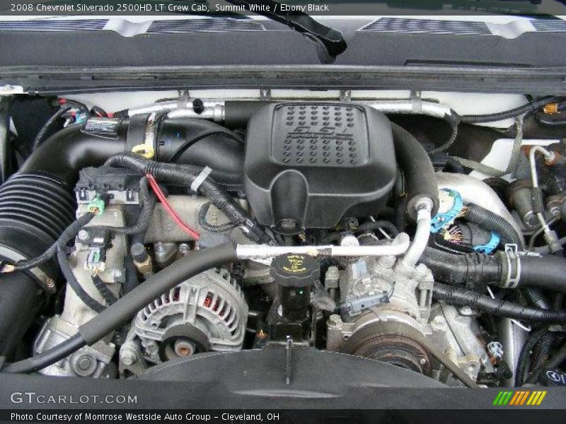 Summit White / Ebony Black 2008 Chevrolet Silverado 2500HD LT Crew Cab