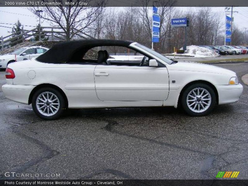 White / Gray 2000 Volvo C70 LT Convertible