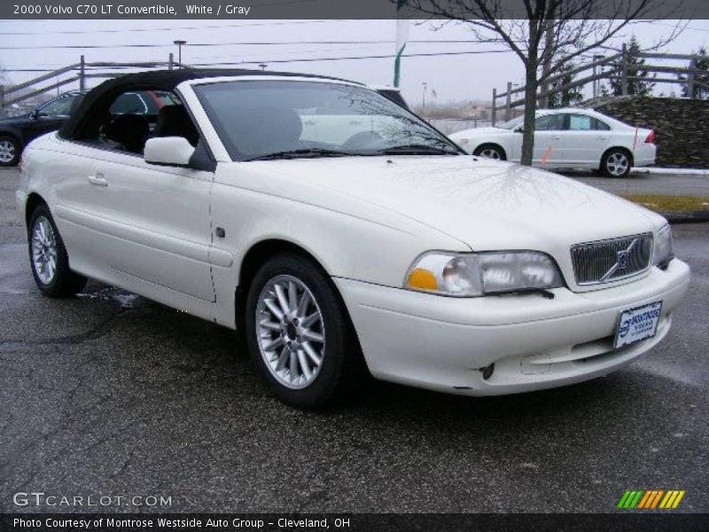 White / Gray 2000 Volvo C70 LT Convertible