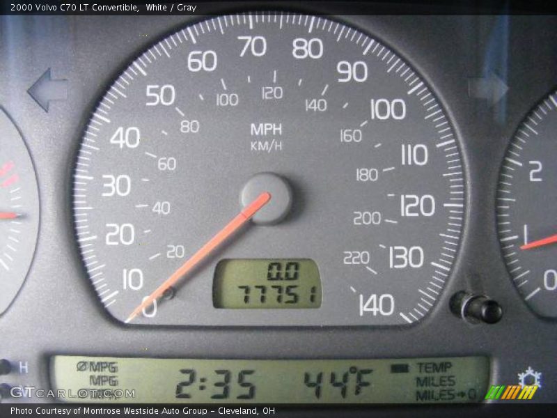 White / Gray 2000 Volvo C70 LT Convertible
